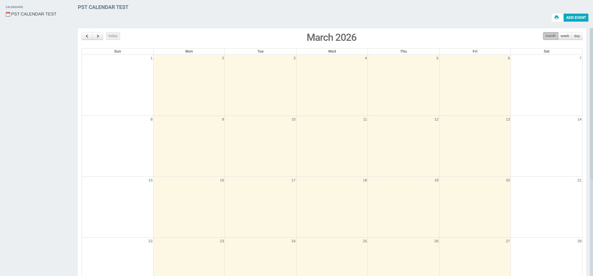 Month View