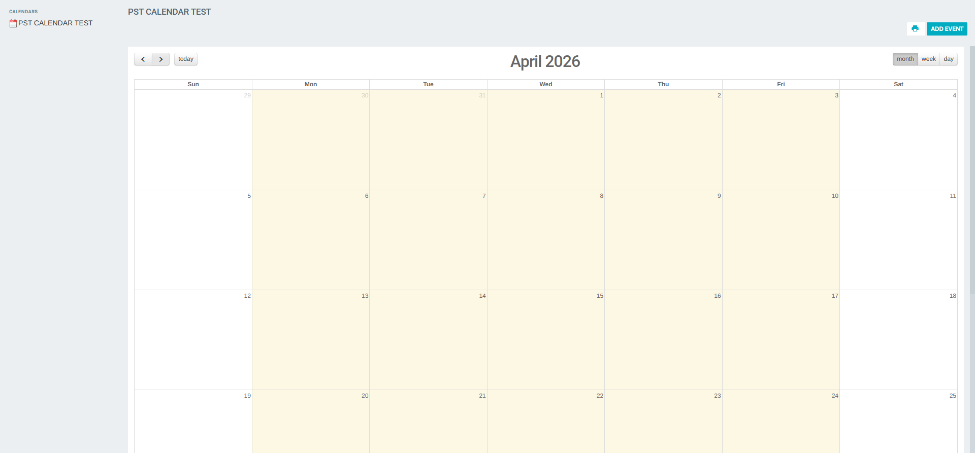 Month Navigation