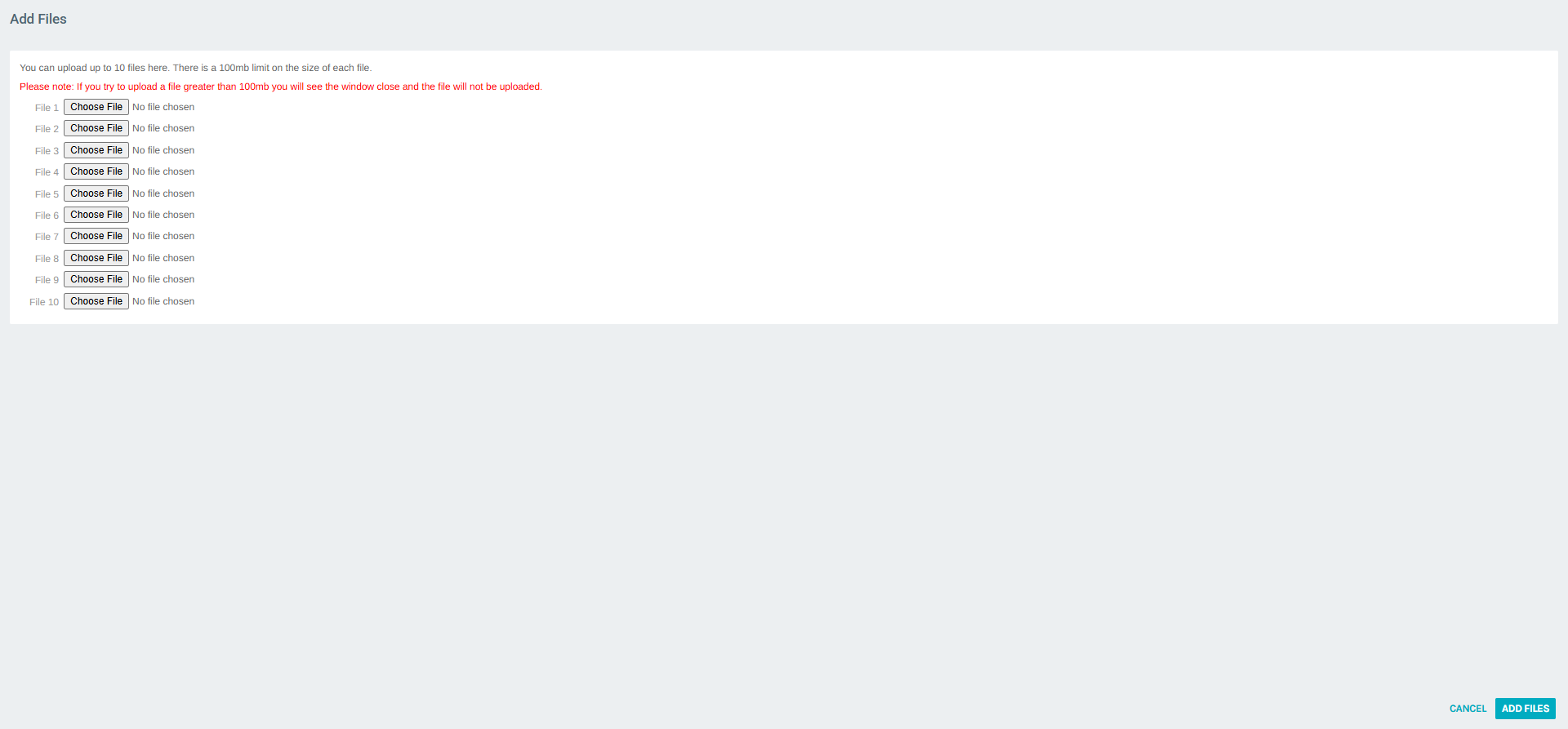 Add File Form