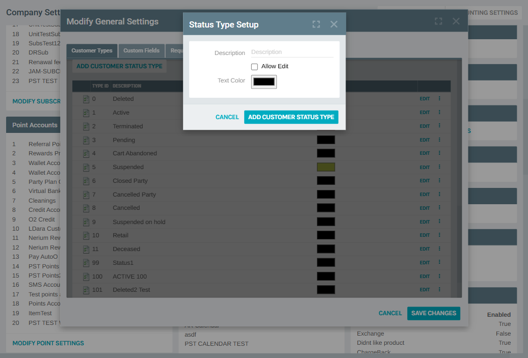 Add Status Type Form